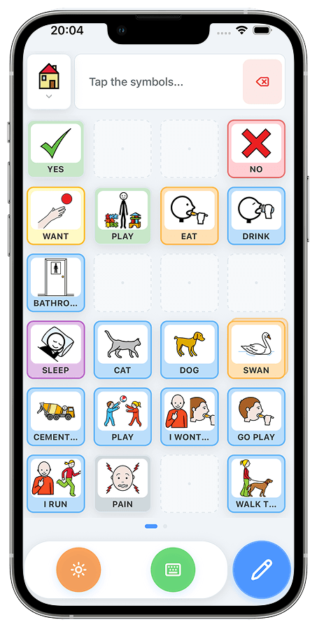 iPhone con Kunet para niños