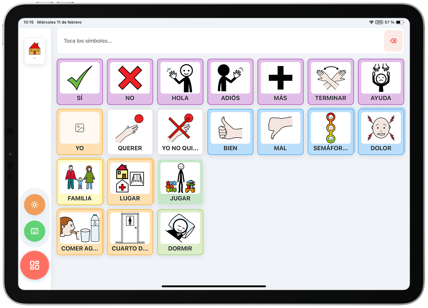 Captura de pantalla de Kunet para niños
