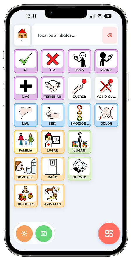 iPhone con Kunet para niños